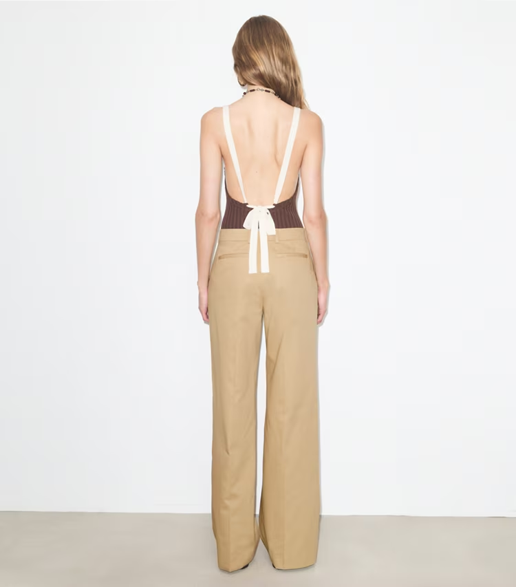 Belted Cotton Pant - Image 3