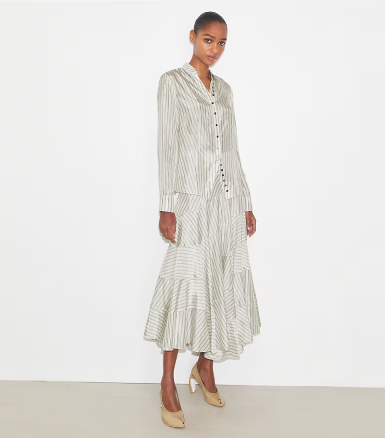 Asymmetrical Viscose Skirt - Image 2