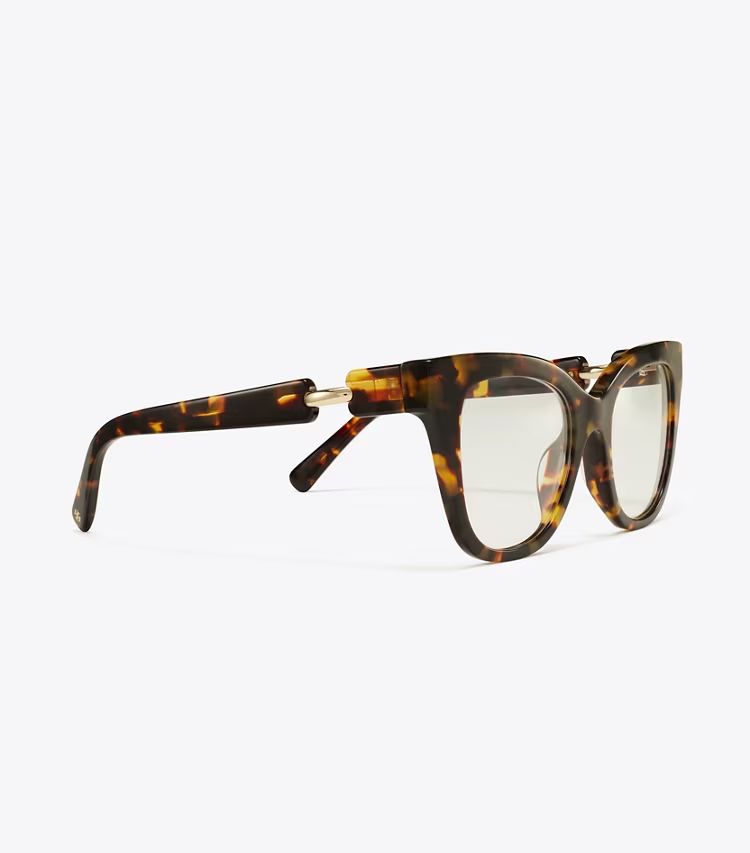 Pierced Oversized Cat-Eye Eyeglasses - Image 2