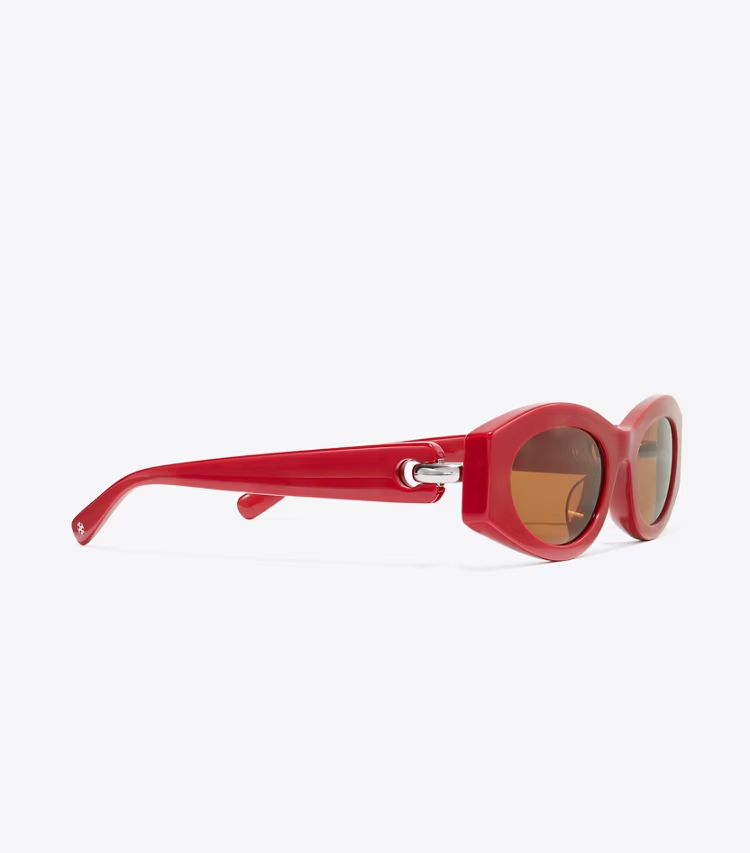Pierced Oval Sunglasses - Image 2