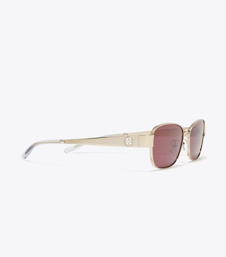 Miller Metal Rectangle Sunglasses - Image 2