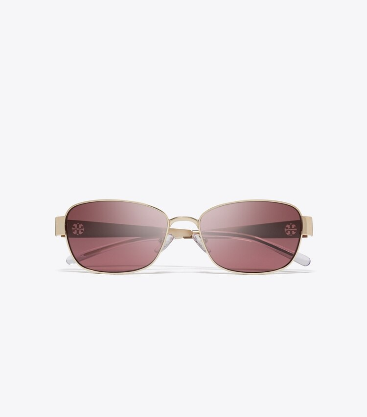 Miller Metal Rectangle Sunglasses - Image 3