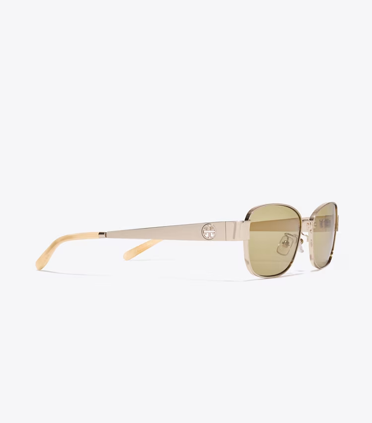 Miller Metal Rectangle Sunglasses - Image 2