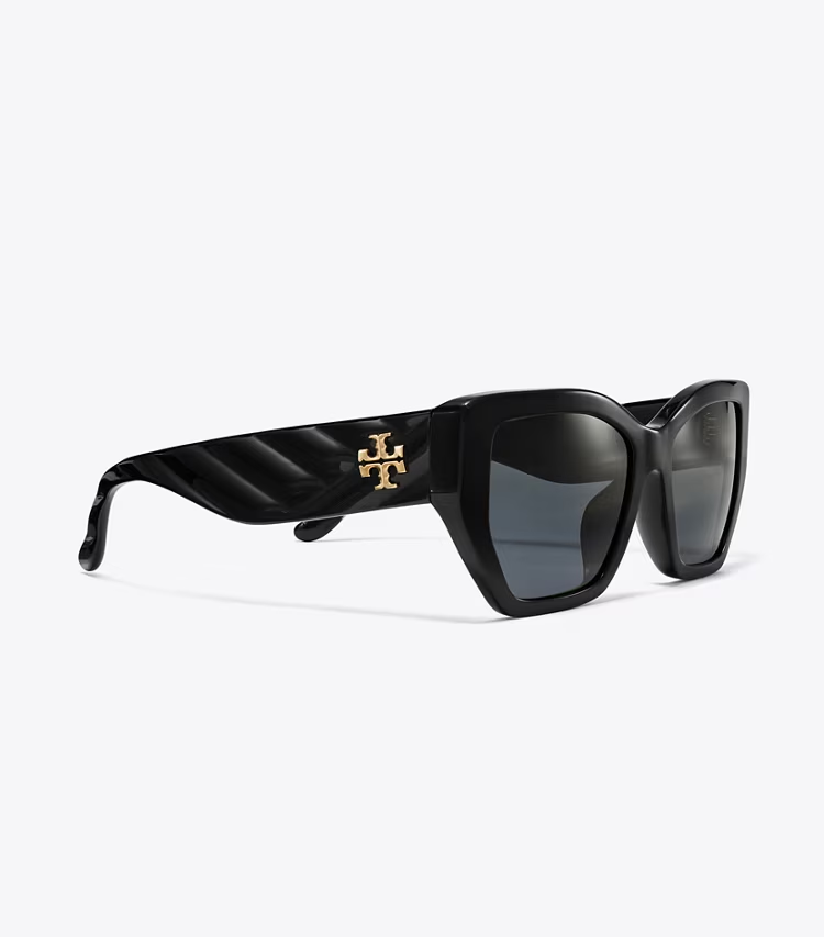 Kira Oversized Geometric Sunglasses - Image 2