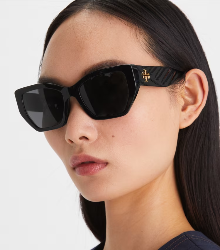 Kira Oversized Geometric Sunglasses - Image 4