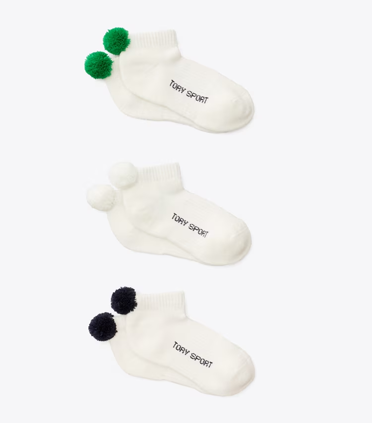 Performance Compression Pom-Pom Socks, 3-Pack