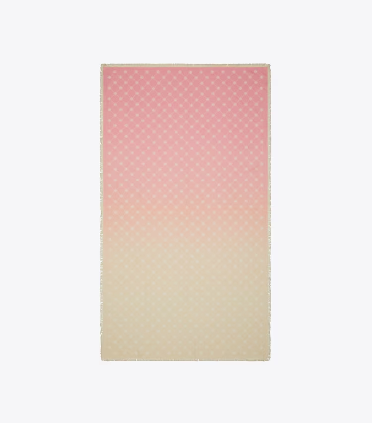 T Monogram Silk Oblong Scarf