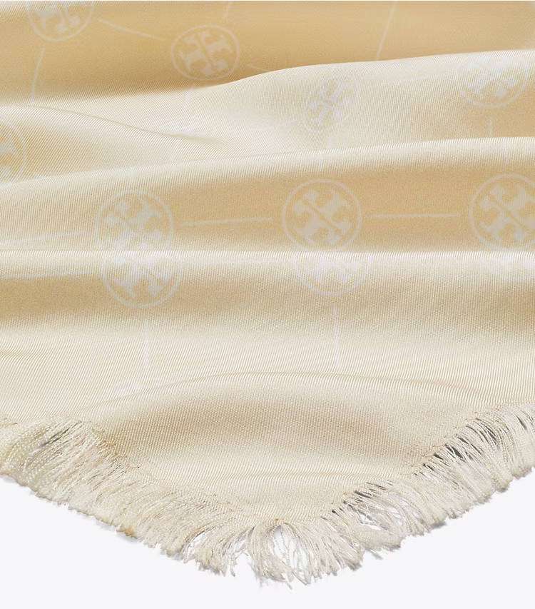 T Monogram Silk Oblong Scarf - Image 2