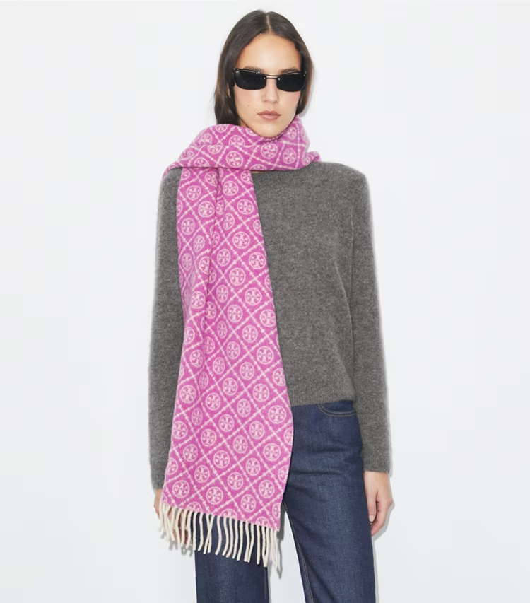 T Monogram Oblong Scarf - Image 4