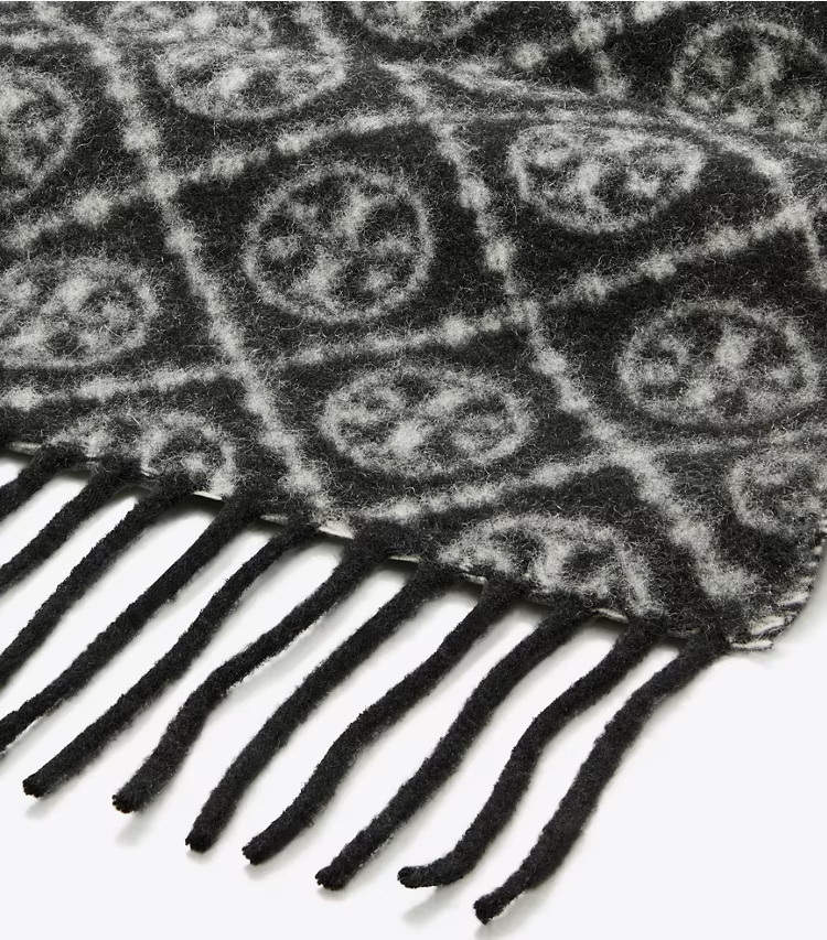 T Monogram Oblong Scarf - Image 2