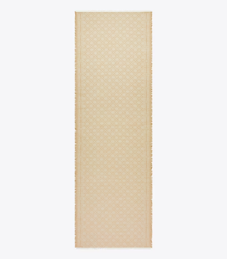 T Monogram Jacquard Oblong Scarf
