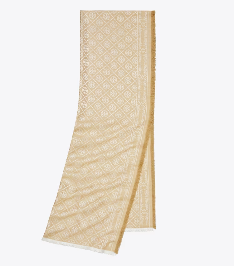 T Monogram Jacquard Oblong Scarf - Image 3