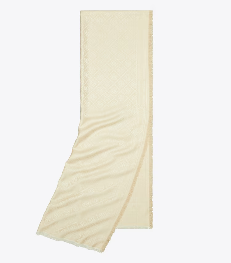 T Monogram Jacquard Oblong Scarf - Image 3