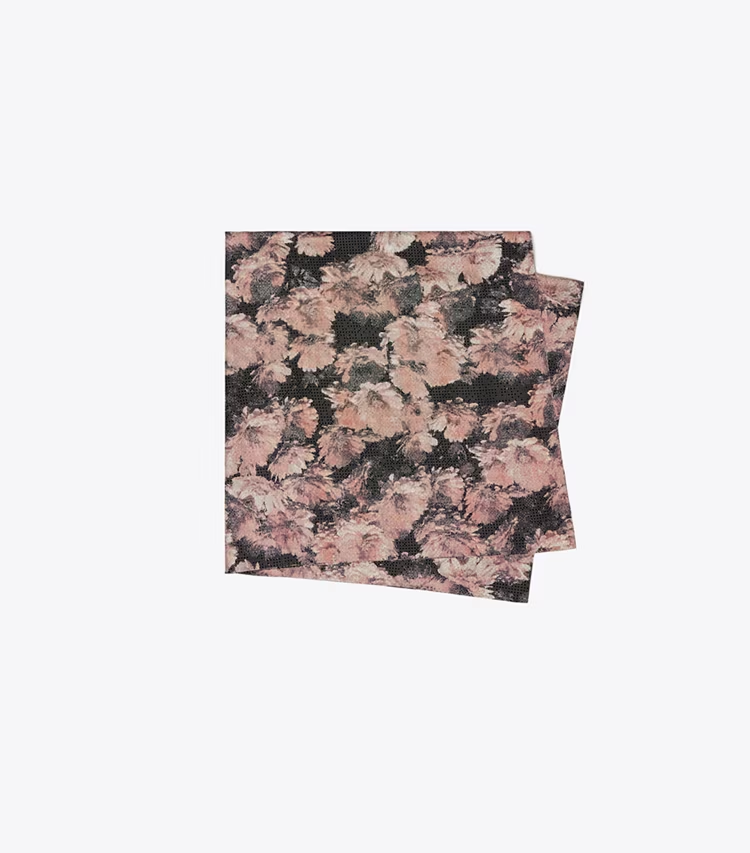 Pixel Flower Silk Square Scarf - Image 3