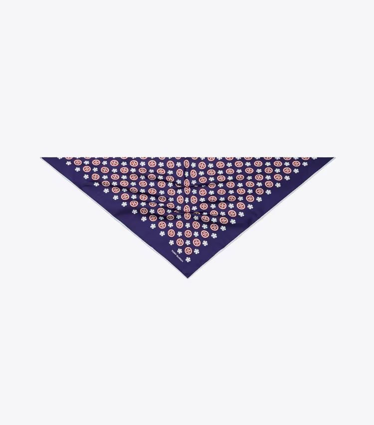 Floral Logo Triangle Scarf