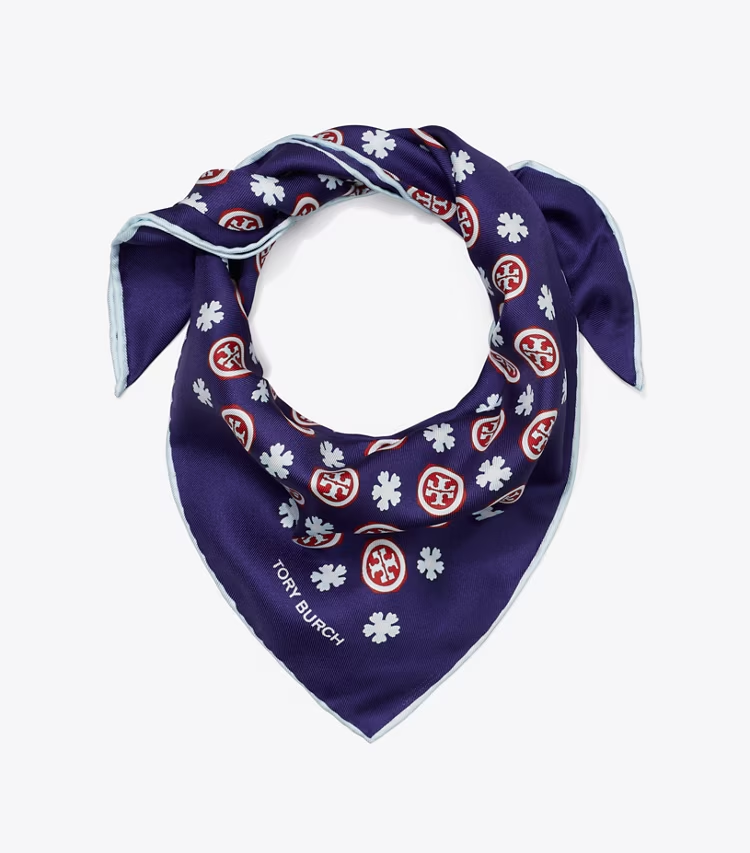 Floral Logo Triangle Scarf - Image 3