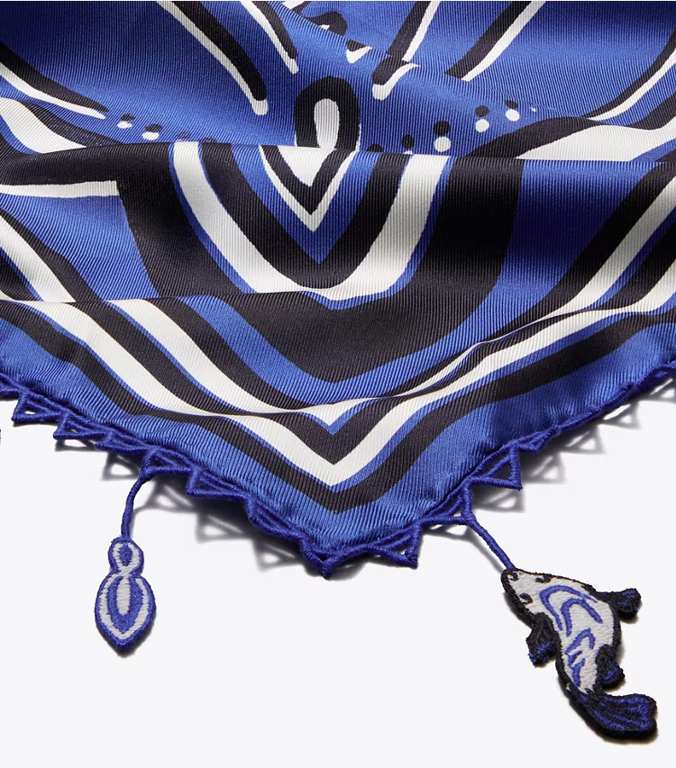 Fish Silk Square Scarf - Image 2