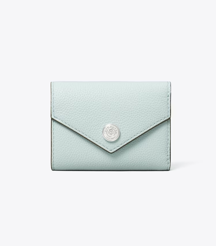 T Monogram Pebbled Small Envelope Wallet - Image 2