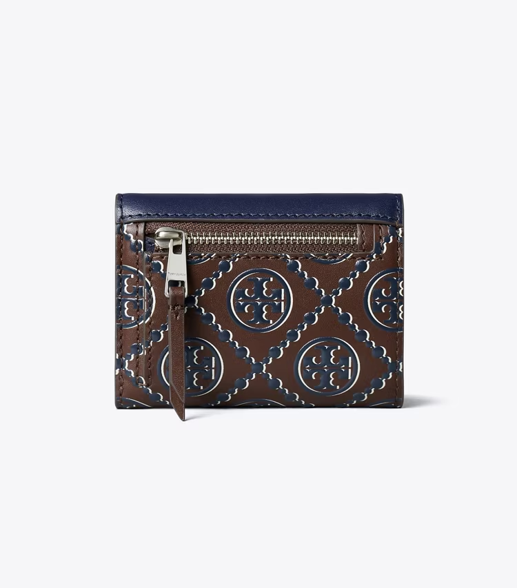 T Monogram Contrast Embossed Small Envelope Wallet - Image 3