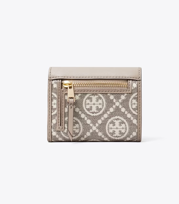 T Monogram Coated Jacquard Envelope Small Wallet - Image 3