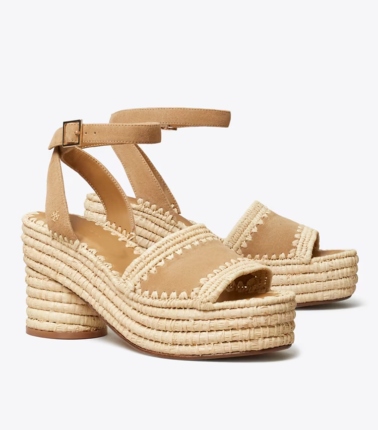 Raffia Platform Sandal