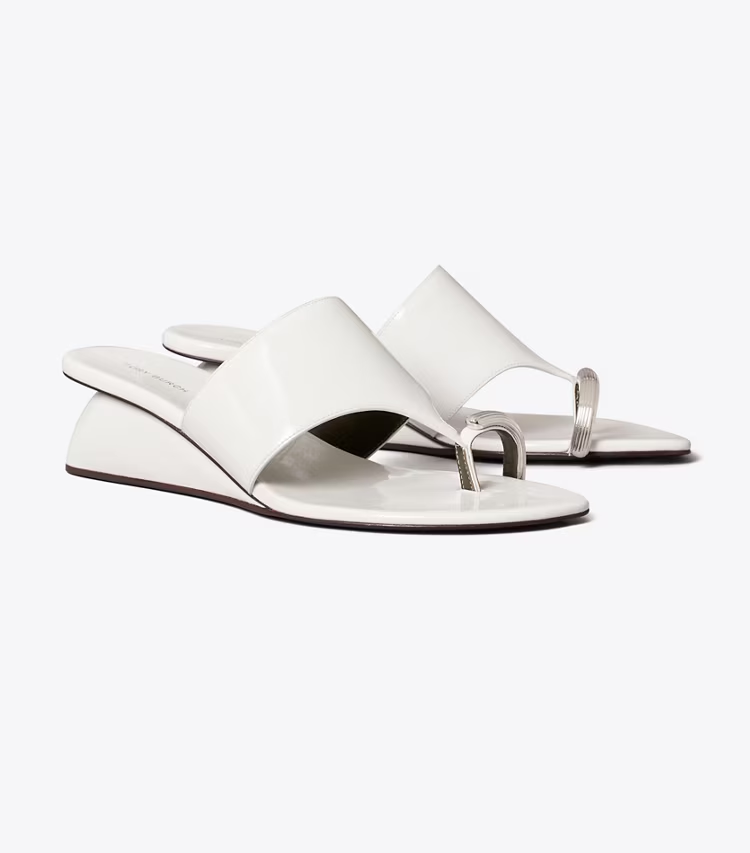 Pierced Wedge Sandal