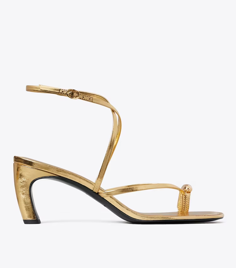Pierced Multi-Strap Heeled Sandal - Image 3