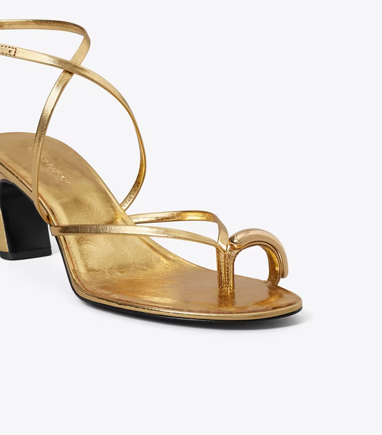 Pierced Multi-Strap Heeled Sandal - Image 4