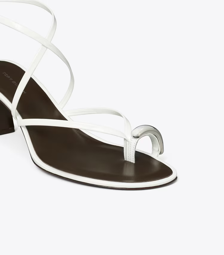 Pierced Multi-Strap Heeled Sandal - Image 4