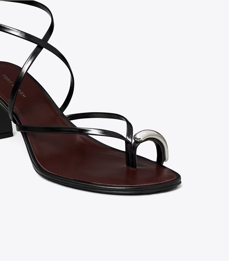 Pierced Multi-Strap Heeled Sandal - Image 4