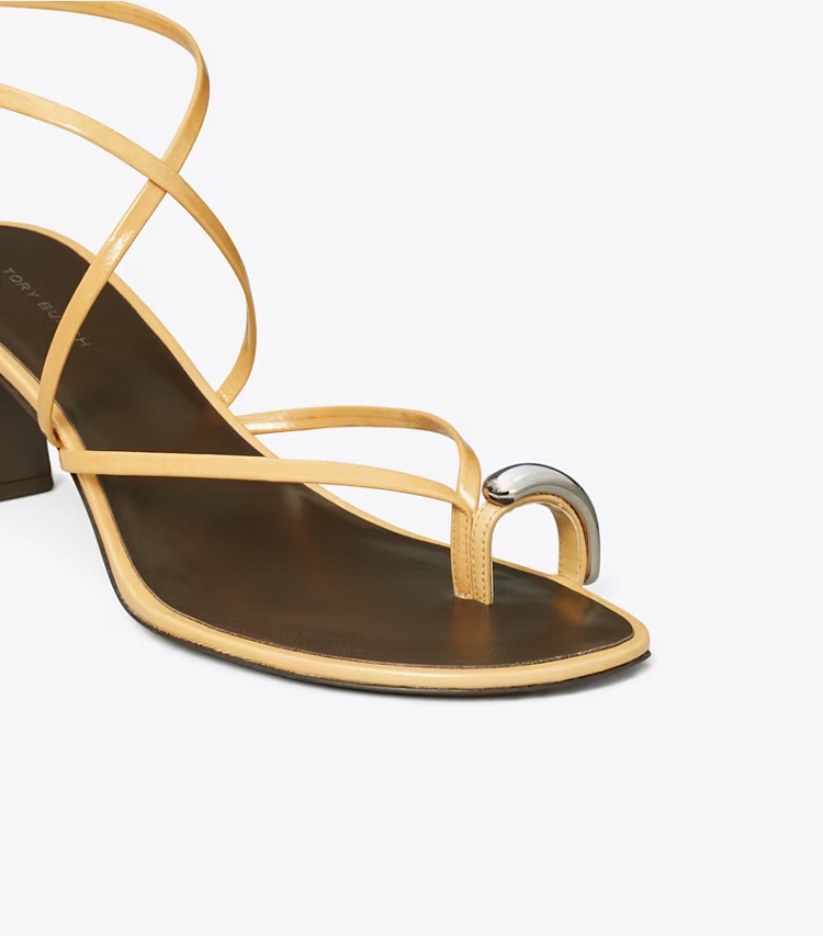 Pierced Multi-Strap Heeled Sandal - Image 4