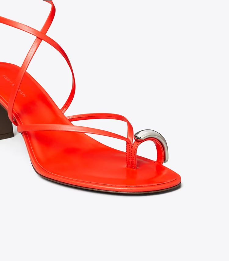 Pierced Multi-Strap Heeled Sandal - Image 4