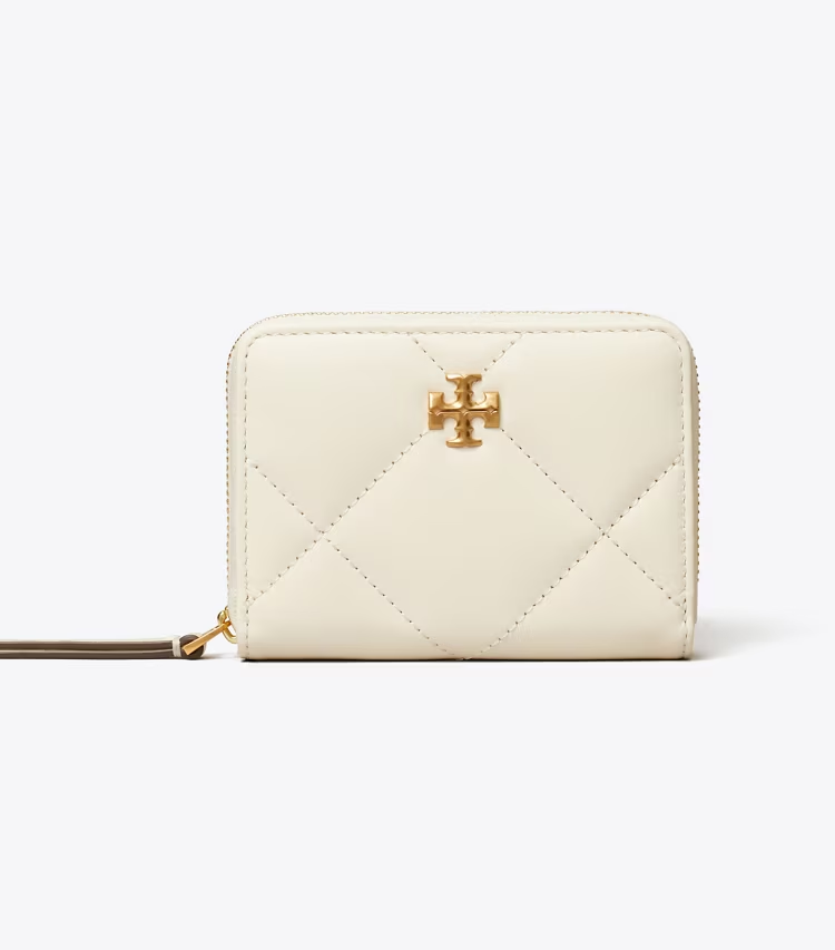 Small Kira Diamond Quilt Zip-Around Wallet - Image 2