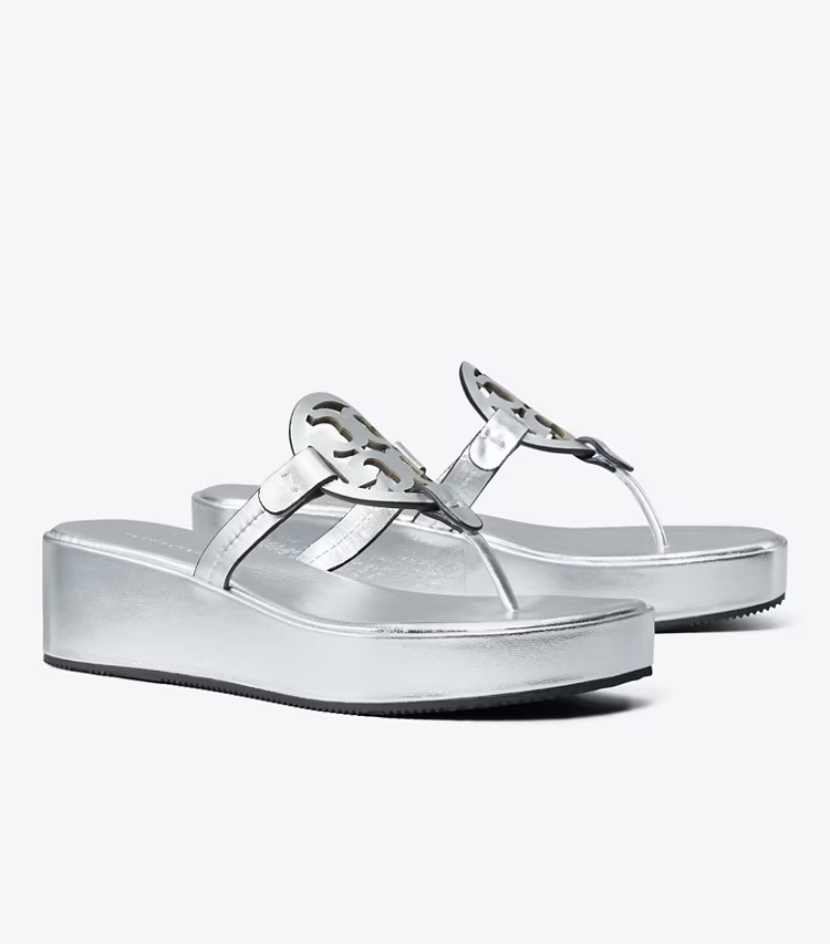 Miller Metallic Wedge Sandal