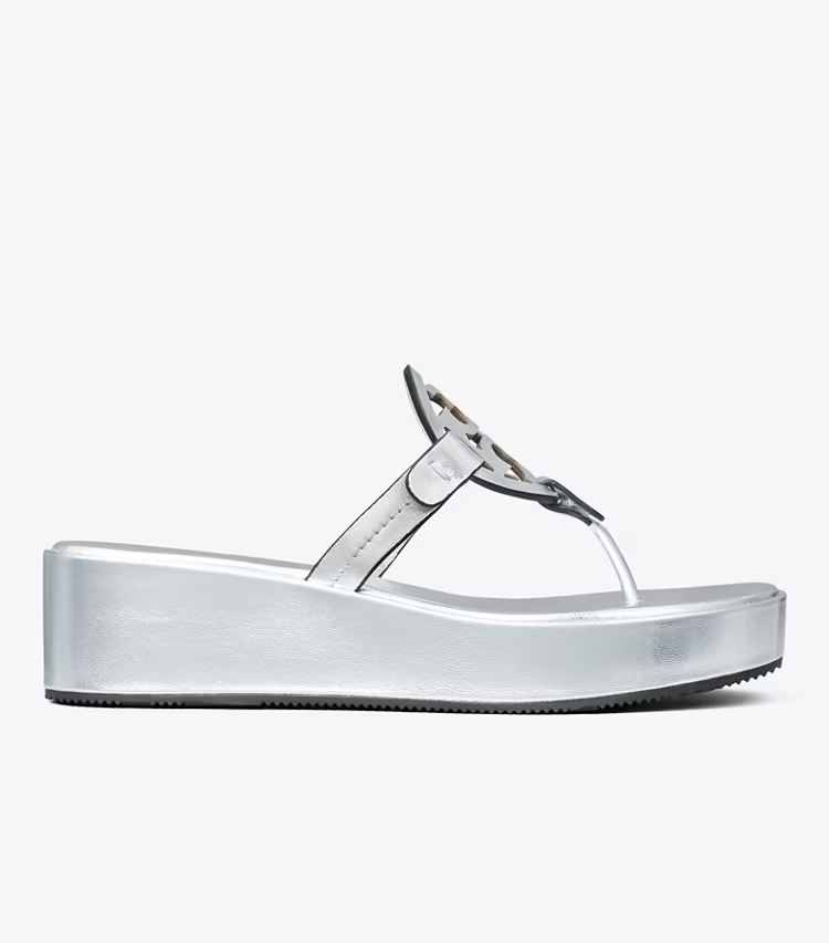 Miller Metallic Wedge Sandal - Image 3