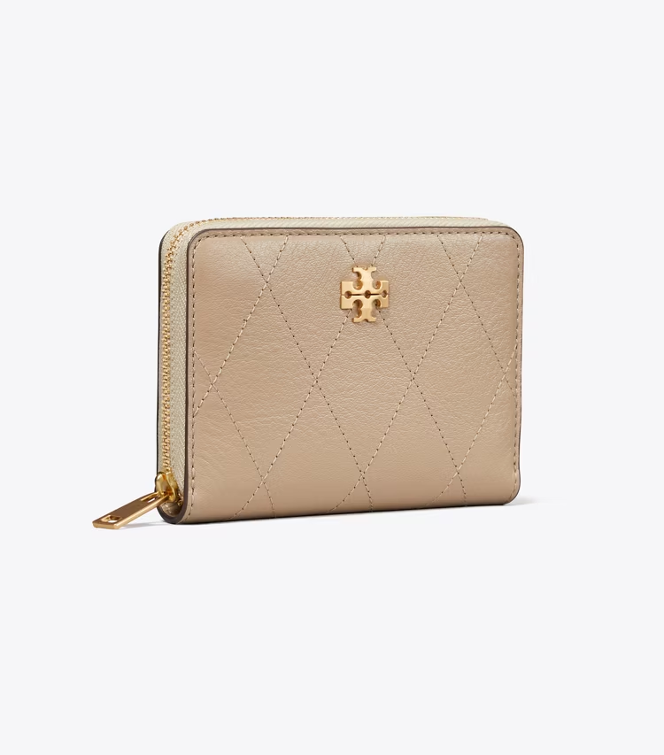 Small Charlie Quilted Zip-Around Wallet