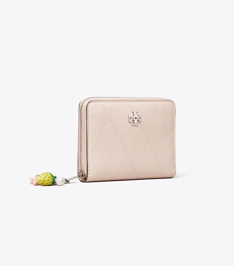 Small Charlie Quilted Zip-Around Wallet