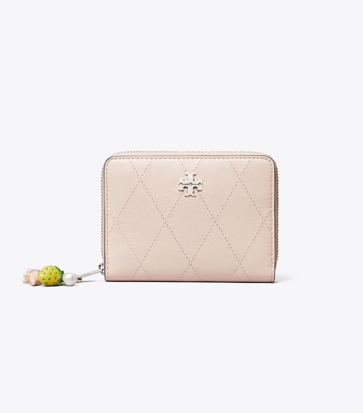 Small Charlie Quilted Zip-Around Wallet - Image 2