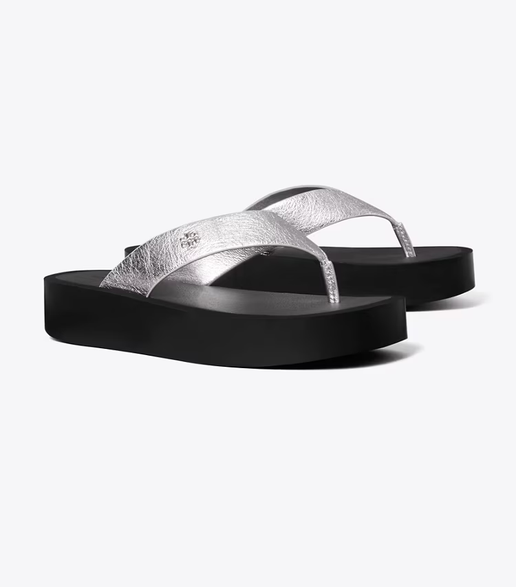 Leather Platform Flip Flop