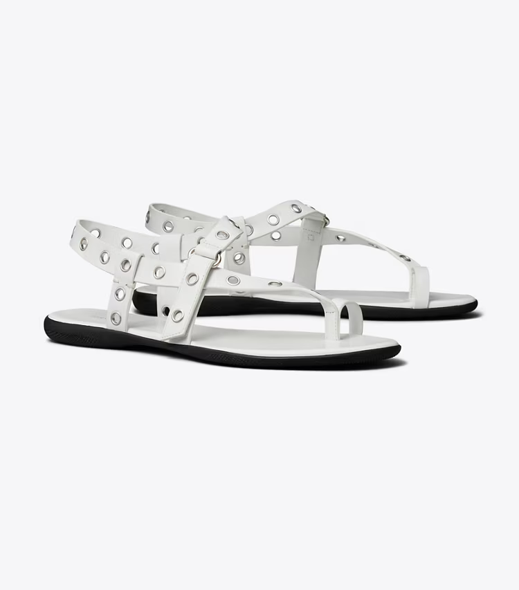 Eyelet Toe Ring Sandal
