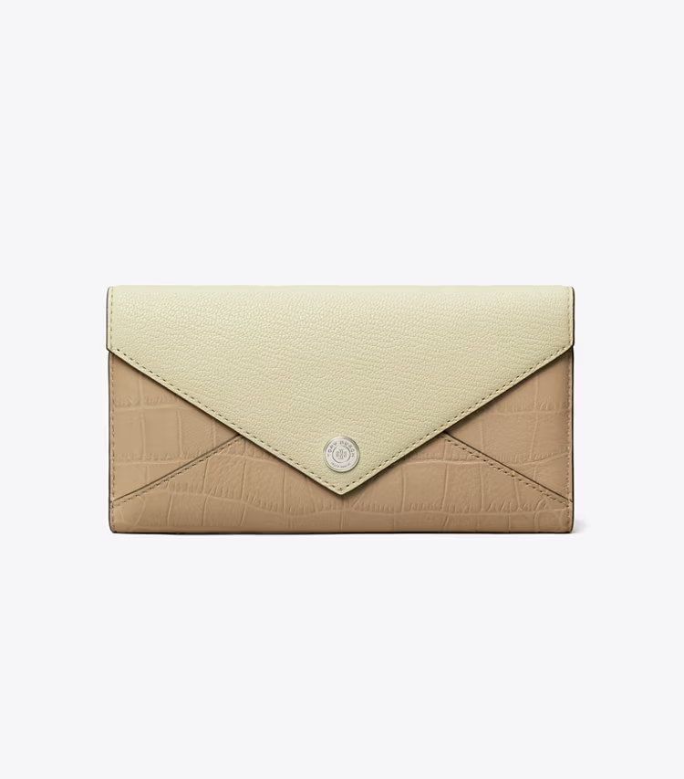 Long Colorblock Envelope Wallet - Image 2