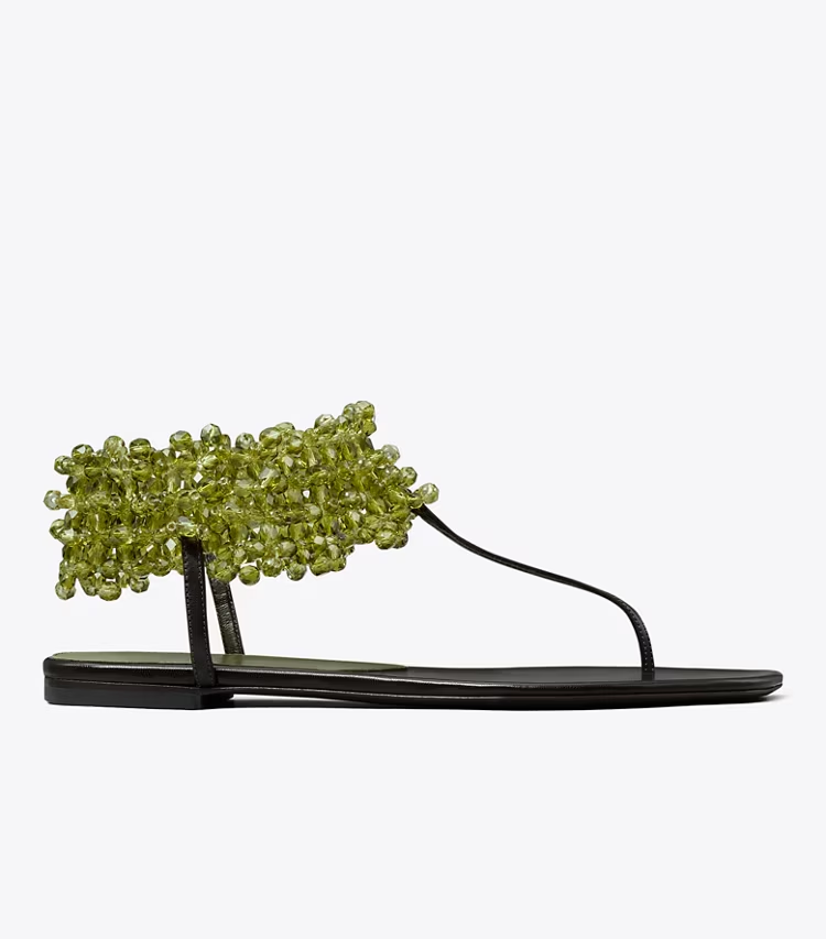 Beaded Flat Sandal - Image 2