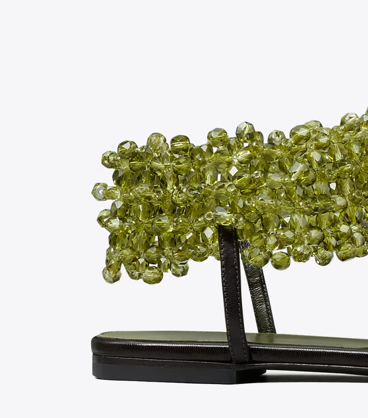 Beaded Flat Sandal - Image 3