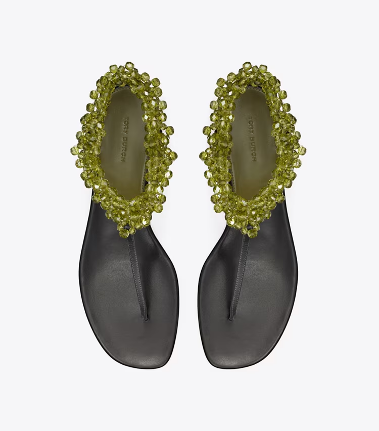 Beaded Flat Sandal - Image 4