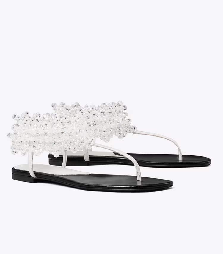 Beaded Flat Sandal