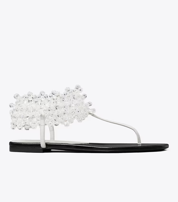 Beaded Flat Sandal - Image 3