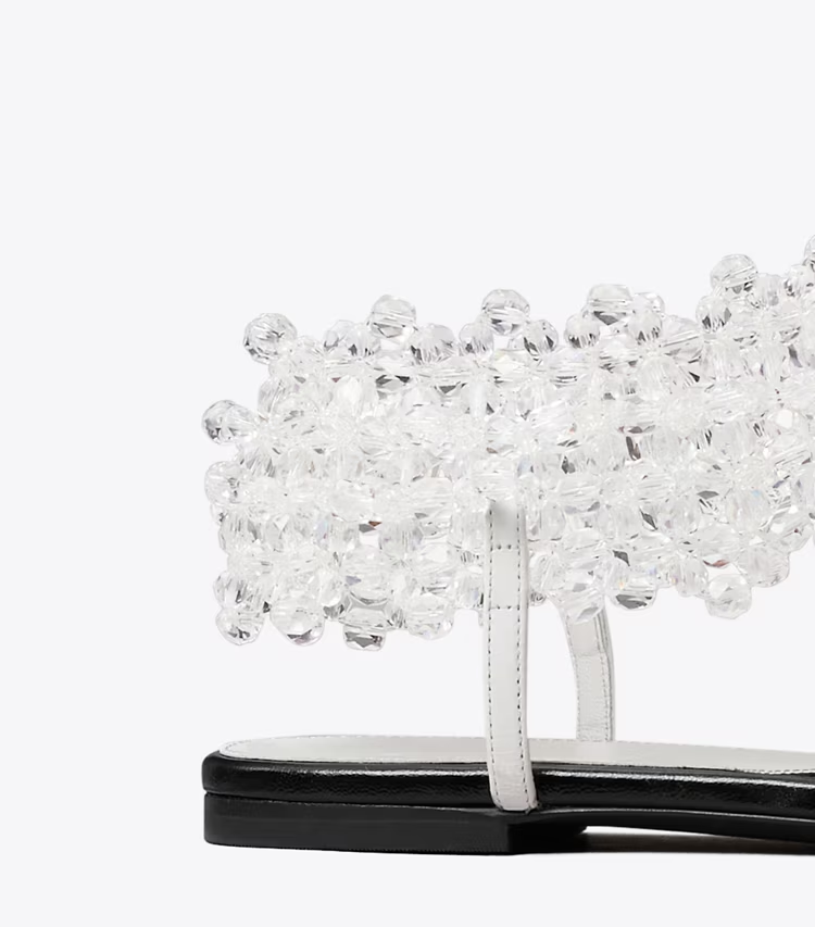 Beaded Flat Sandal - Image 4