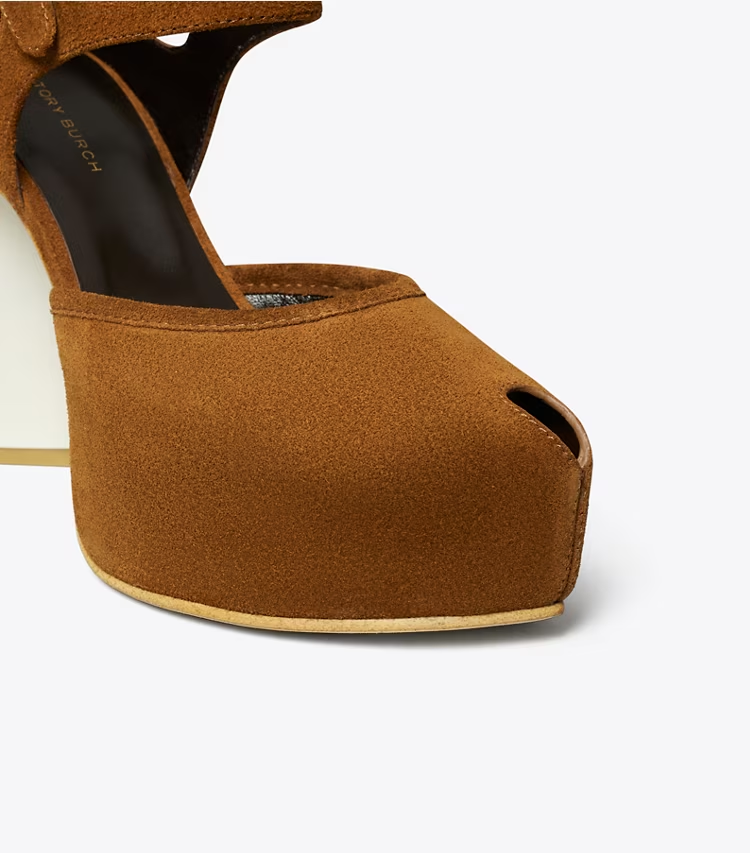 Peep-Toe Platform Sandal - Image 3