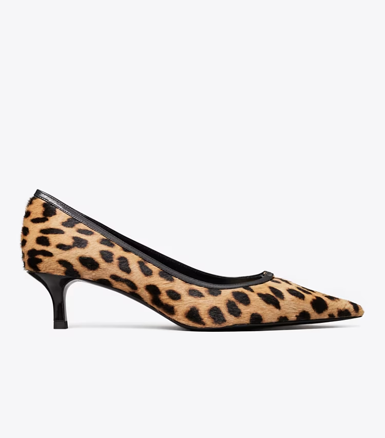 Double T Buckle Kitten Heel Pump - Image 2