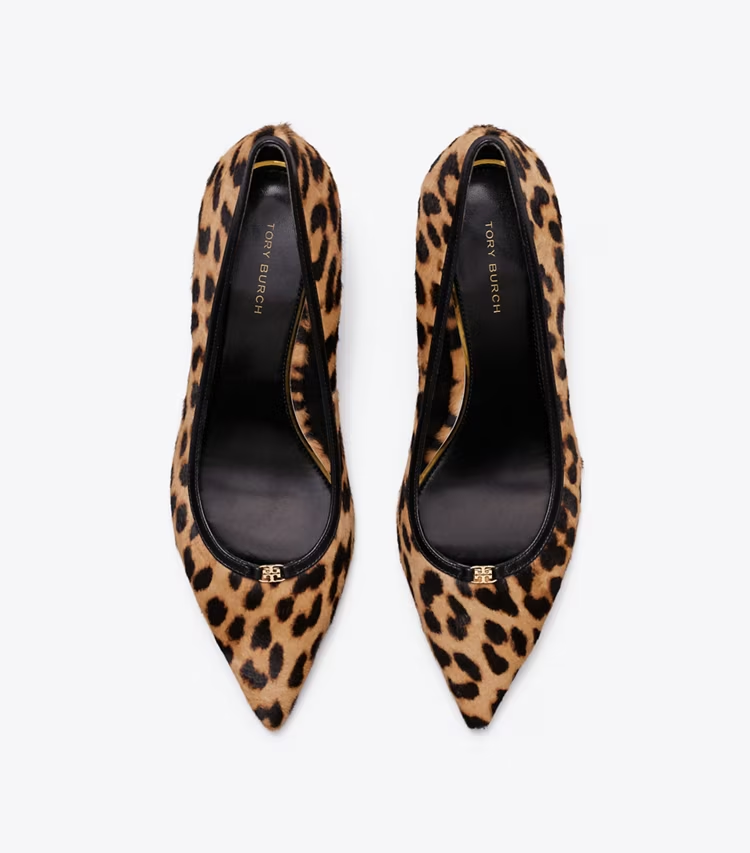 Double T Buckle Kitten Heel Pump - Image 4